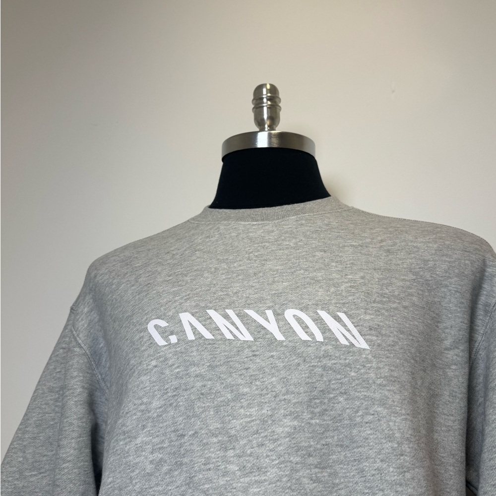 Canyon Gray Crewneck Sweatshirt XL Made in Portugal Minimalist